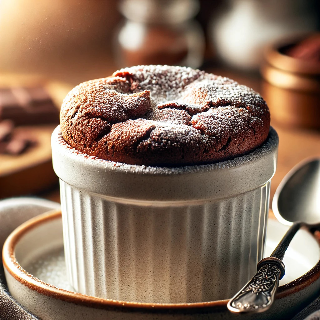 microwave chocolate soufflé